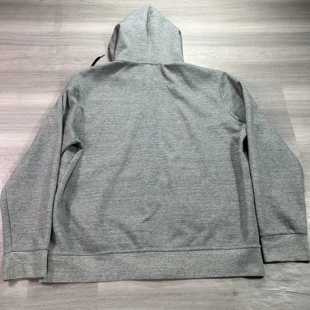 Polo Ralph Lauren Hoodie Mens 2XL Gray‎ Full Zip Fleece Sweatshirt Pony Logo
